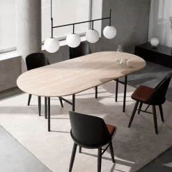 TR Bulb Suspension Frame Black/Shiny Opal - Menu - Koop Online -Verlichting Opslag 5709262028498 tr bulb frame pendel black mshiny opal bulb menu 4