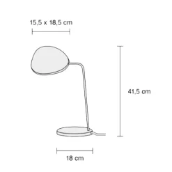 Levan Tafellamp Gray - Muuto - Koop Online -Verlichting Opslag 571056220341620leaf20bordlampe20grey20 20muuto 6