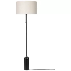 Gravity VloerLamp Zwart Staal/Canvas - GUBI - Koop Online
