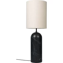Gravity XL High Vloerlamp Black Marble/Canvas - GUBI - Koop Online