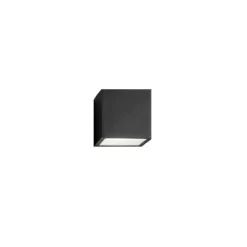 Cube Buiten Wandlamp Met Straal Zwart - Light-Point - Koop Online