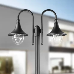 Lilou Buiten Tuinlamp Black - Lindby - Koop Online -Verlichting Opslag 62911057011985
