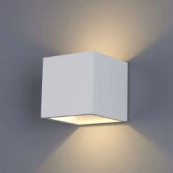 Marita LED Wandlamp Cast White - Lindby - Koop Online -Verlichting Opslag 62911057053012