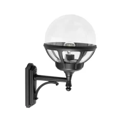 Bologna Up Buiten Wandlamp Helder/Zwart - Norlys - Koop Online