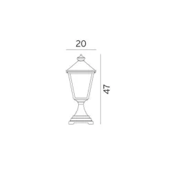 London Buiten Bolder Kleine Zwart - Norlys - Koop Online -Verlichting Opslag 70428948400682