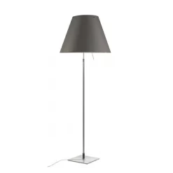 Costanza VloerLamp Met Dimmer Alu/Concrete Gray - Luceplan - Koop Online