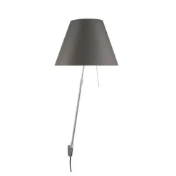 Costanza Wandlamp Met Dimmer Alu/Concrete Gray - Luceplan - Koop Online