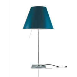 Costanza Tafellamp Met Dimmer Alu/Petroleum Blue - Luceplan - Koop Online