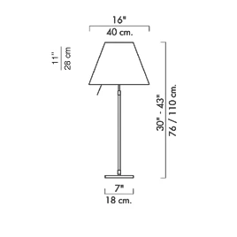 Costanza Tafellamp Met Dimmer Alu/Petroleum Blue - Luceplan - Koop Online 6 Costanza Tafellamp Met Dimmer Alu/Petroleum Blue - Luceplan - Koop Online - Afbeelding 4