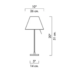 Costanzina Tafellamp Zwart/Mistic White - Luceplan - Koop Online -Verlichting Opslag 820090008314320costanzina20bordlampe20mistic white luceplan 4