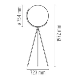 Superloon Staande Lamp Chroom - Flos - Koop Online -Verlichting Opslag 820090008681820superloon20gulvlampe20krom flos lampemesteren 4