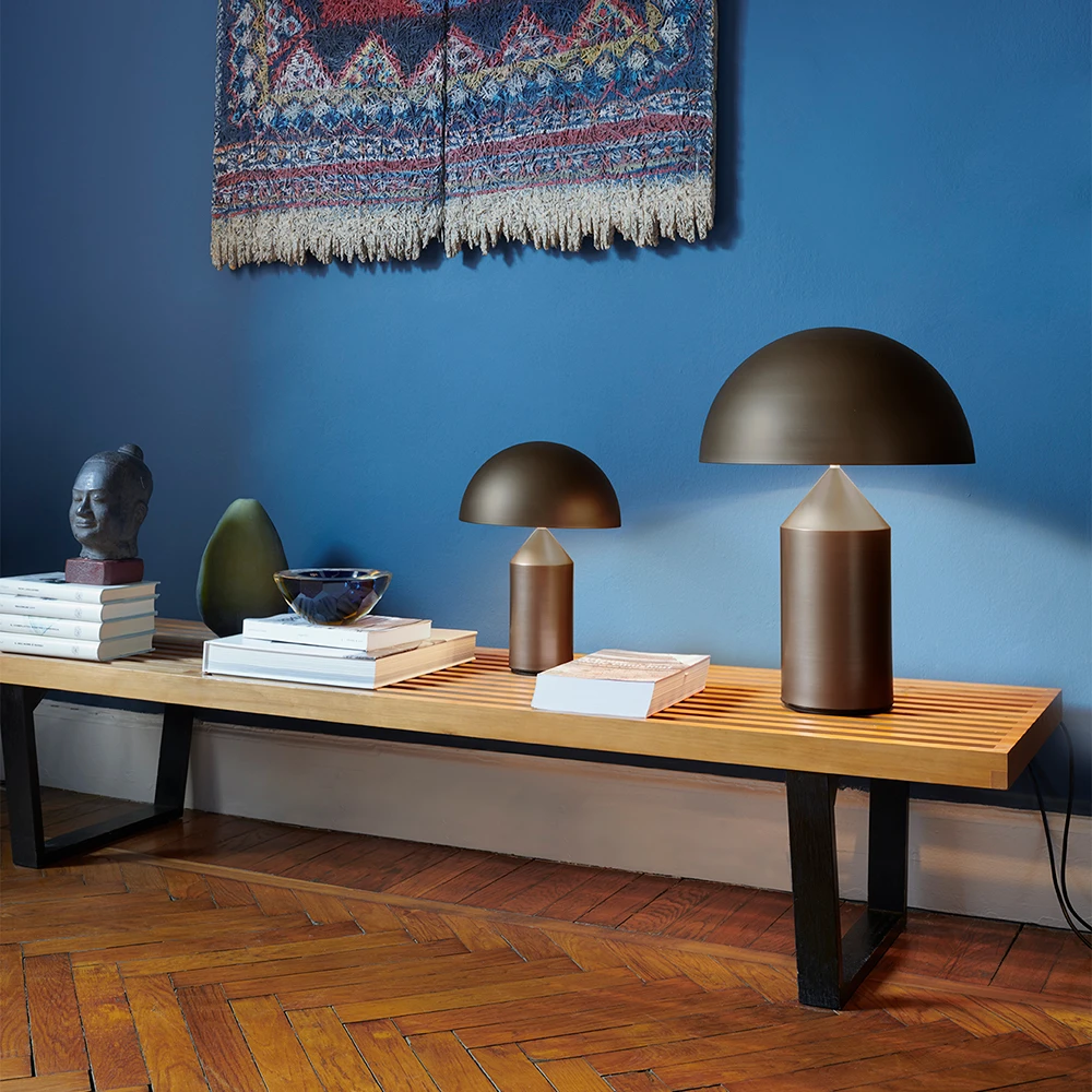 Atollo Tafellamp Large Satin Bronze - Oluce - Koop Online 4 Atollo Tafellamp Large Satin Bronze - Oluce - Koop Online - Afbeelding 2