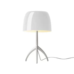 Lumiere Grande Tafellamp E27 Alu/Wit - Foscarini - Koop Online