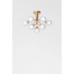 Apiales 9 Plafondlamp Brushed Brass - Nuura - Koop Online 11 Apiales 9 Plafondlamp Brushed Brass - Nuura - Koop Online -Verlichting Opslag Apiales 9 ceiling brushed brass opal 4