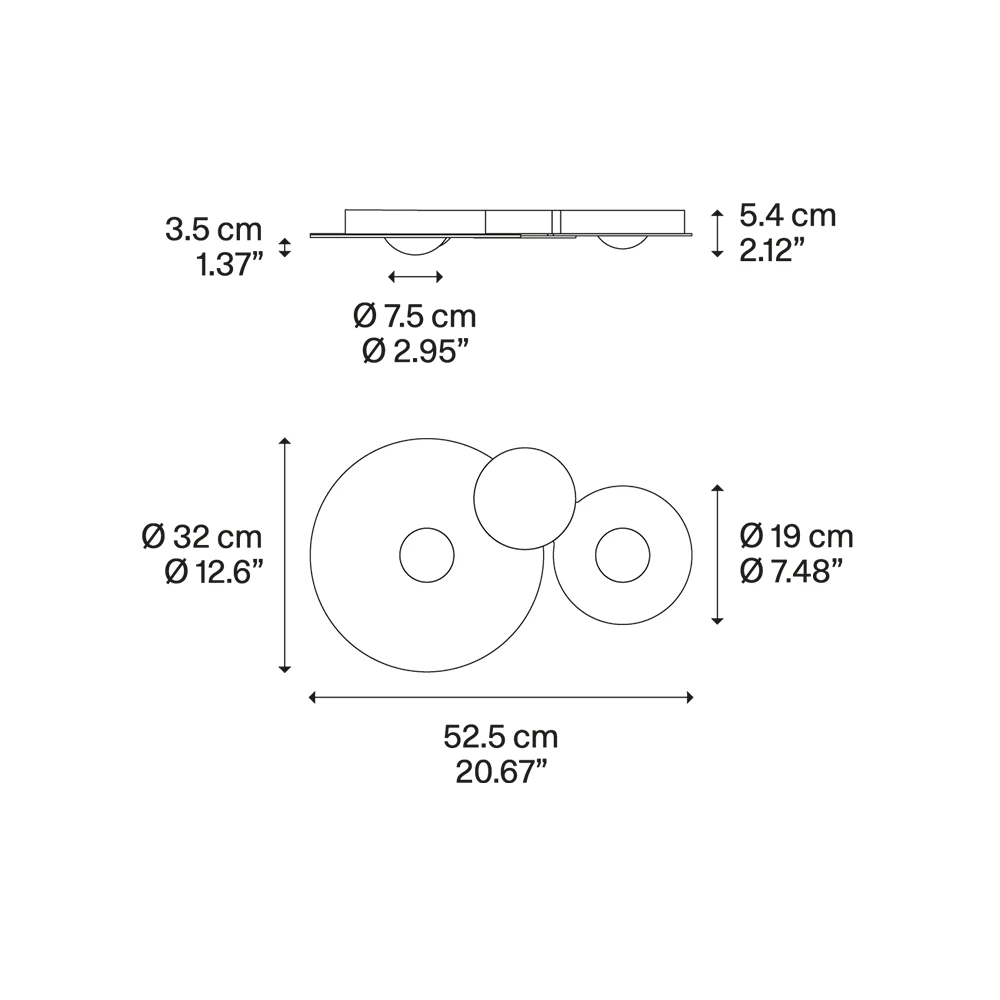 Bugia Double Plafondlamp Wit - Lodes - Koop Online 4 Bugia Double Plafondlamp Wit - Lodes - Koop Online - Afbeelding 2