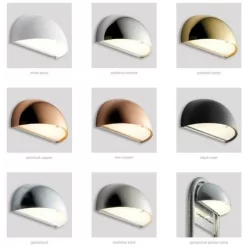 Lampenscherm Wandlamp 105W LED Gebroken/Koper - Light-Point - Koop Online -Verlichting Opslag Rorhat. m19