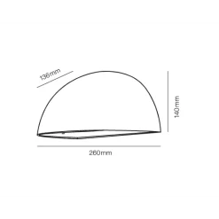 Lampenscherm Wandlamp 105W LED Glanzend Koper - Light-Point - Koop Online -Verlichting Opslag Streg30